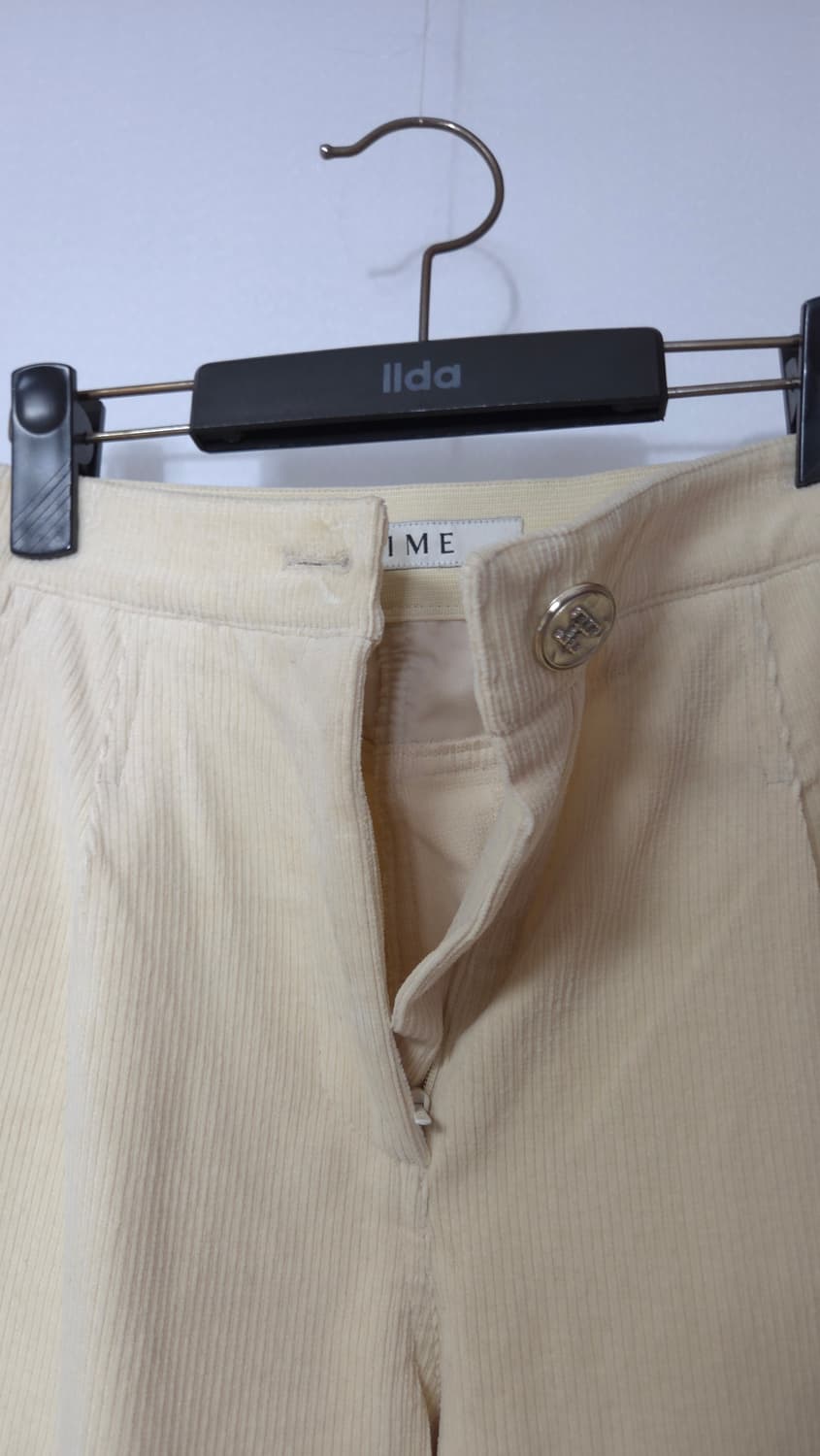 한섬 타임 2022 코듀로이 원핀턱 백밴딩 팬츠 61-90 상품이미지5