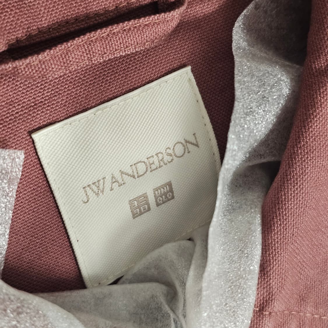 XL 새제품) 유니클로 X JW앤더슨 집업 블루종 더스티 핑크 피오 착용 상품이미지6