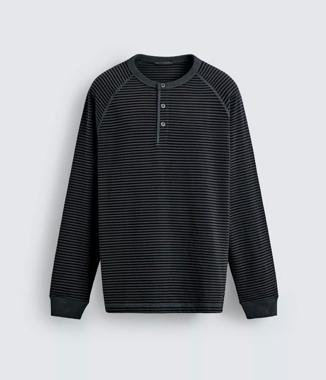 자라 스트라이프 헨리넥 티셔츠 상품이미지1