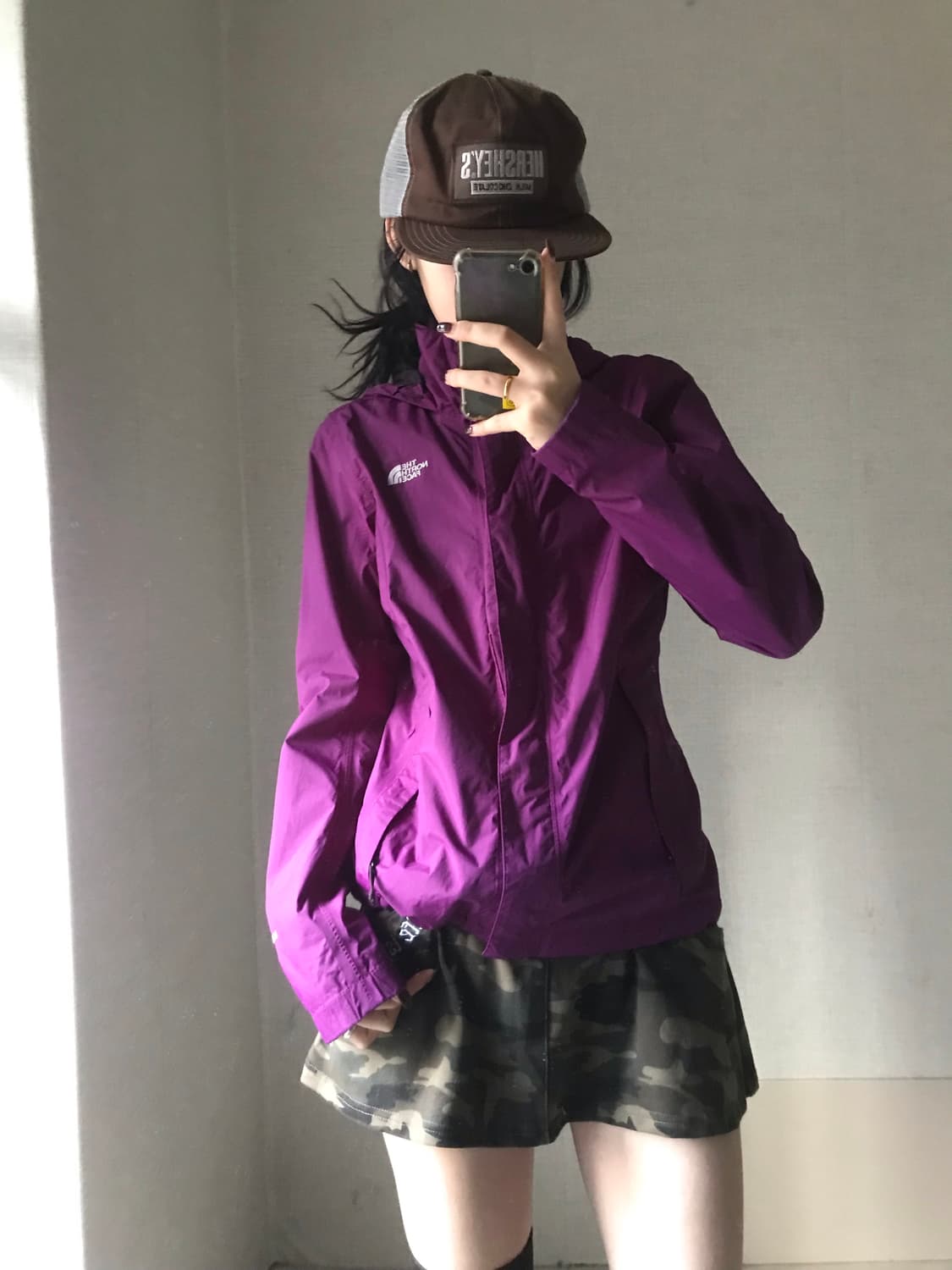 노페 플럼핑크 바람막이 상품이미지2