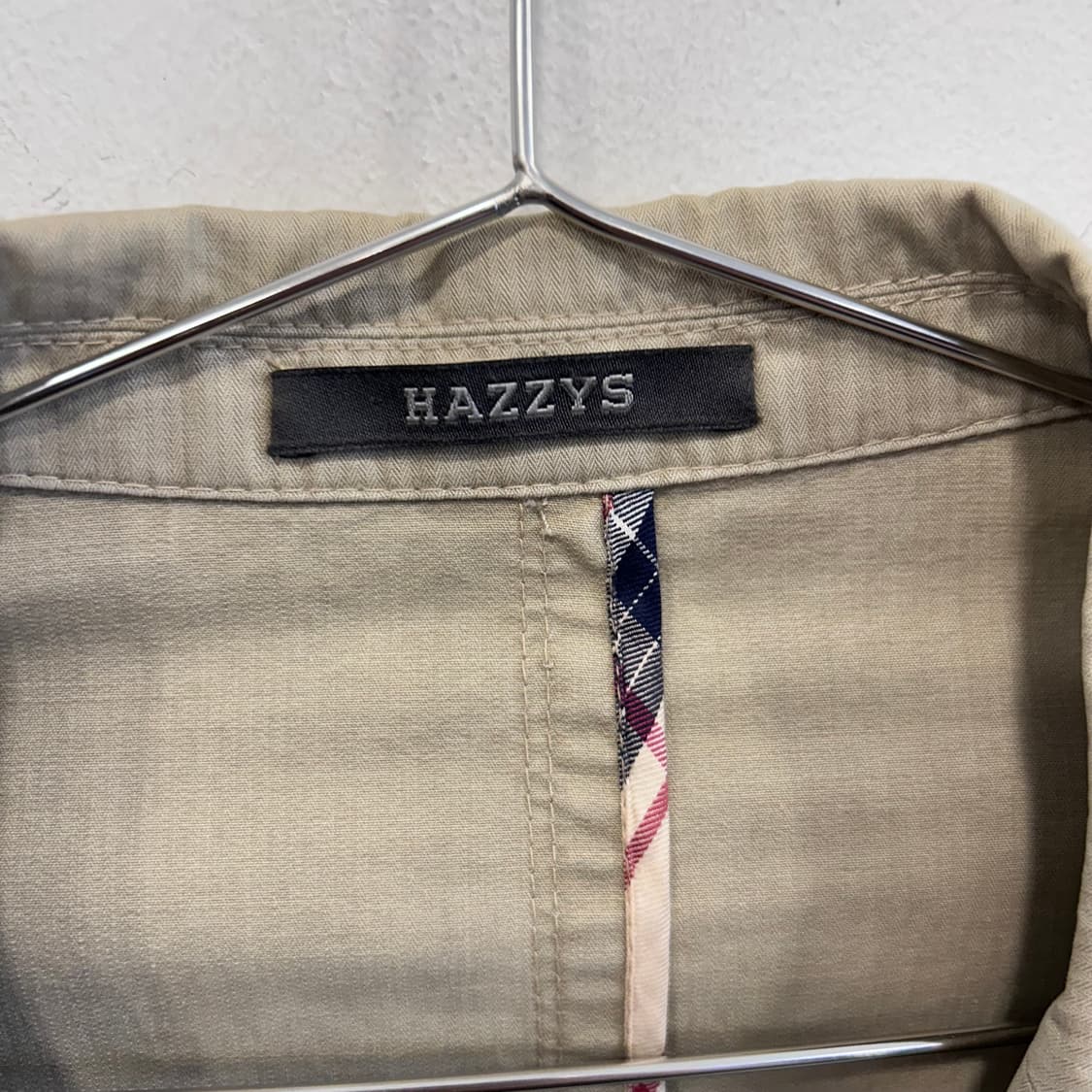 헤지스 캔버스 코튼 투버튼 케주얼 블레이져 상품이미지3