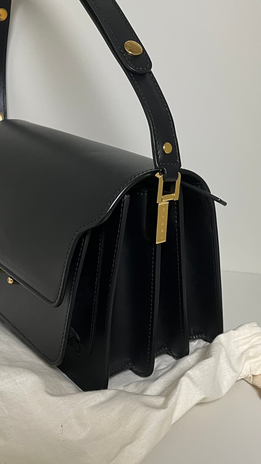 마르니 트렁크백 M 카프스킨 블랙 상품이미지4