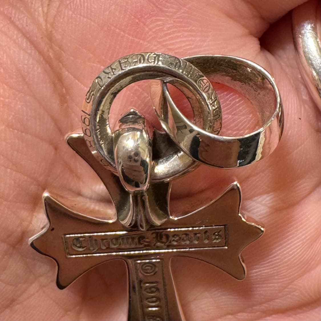 [완전새상품] 크롬하츠 크로스 위드 베일 팬던트 목걸이 상품이미지7