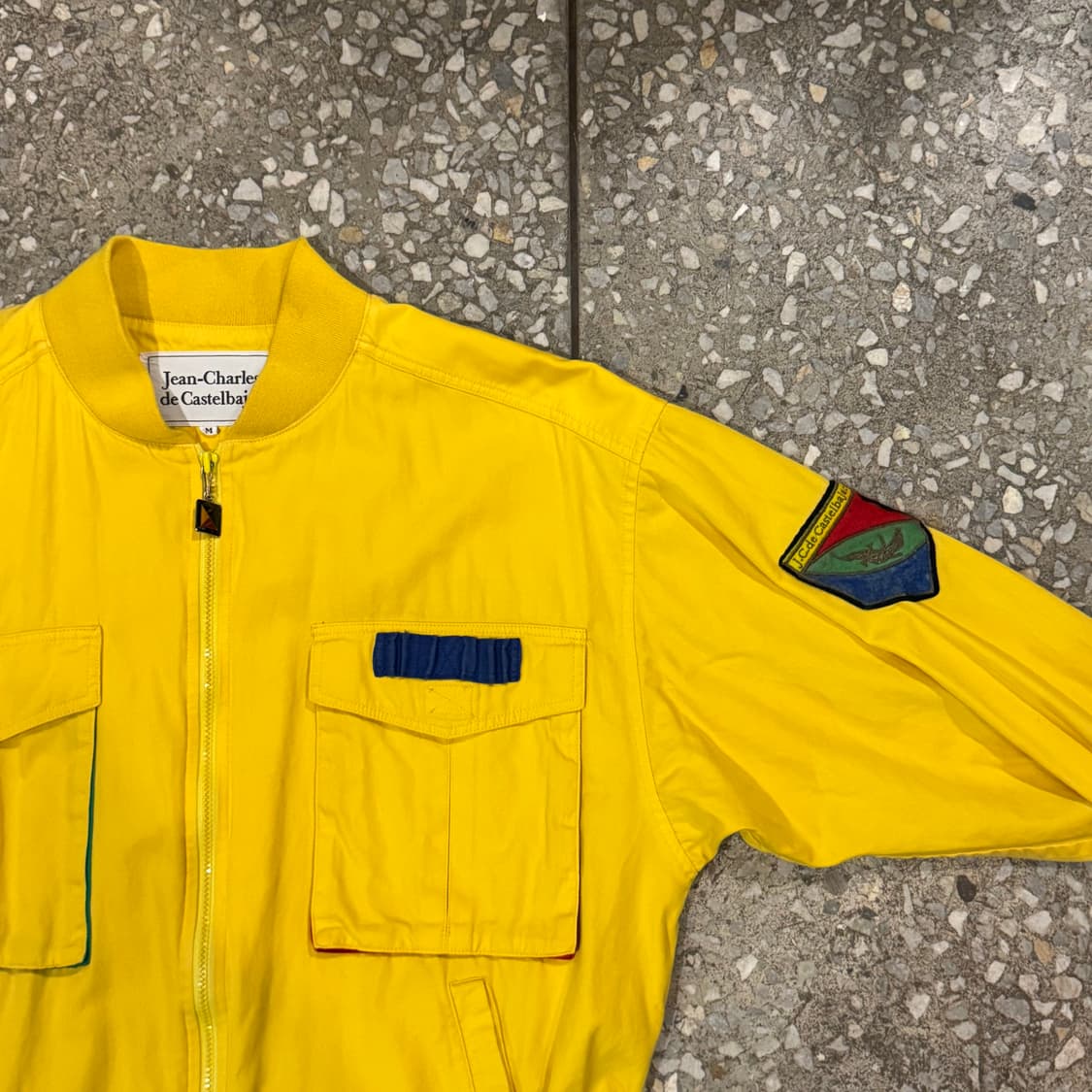 까스텔바작 옐로우 빈티지 자켓 M 상품이미지3