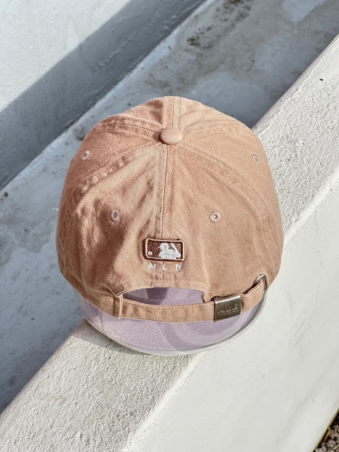 [8-13] MLB 엠엘비 뉴욕양키스 로고 아동 베이지 볼캡 모자 상품이미지4