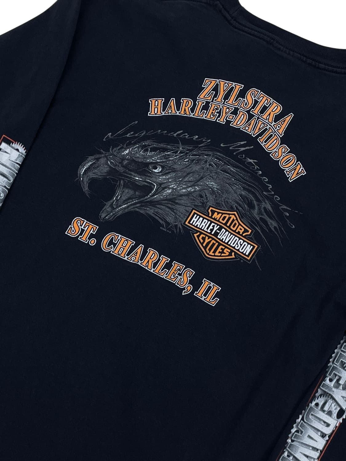 [L] 00s made USA 할리데이비슨 롱 슬리브 긴팔 티셔츠 상품이미지5