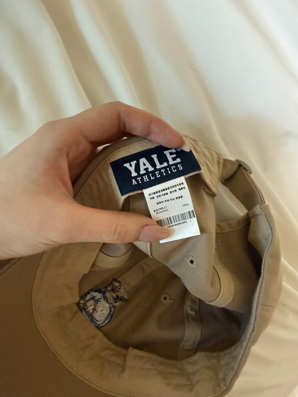 예일 곰돌이 볼캡 베이지 상품이미지3