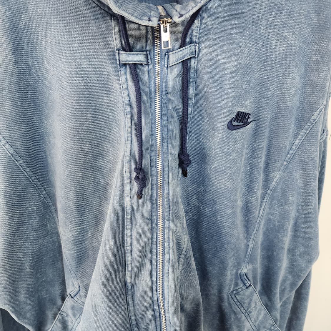 나이키 블루 워싱 빈티지 집업 자켓 상품이미지2