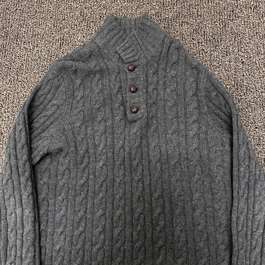 POLO 폴로 랄프로렌 꽈배기 케이블 램스울 니트 L 상품이미지2