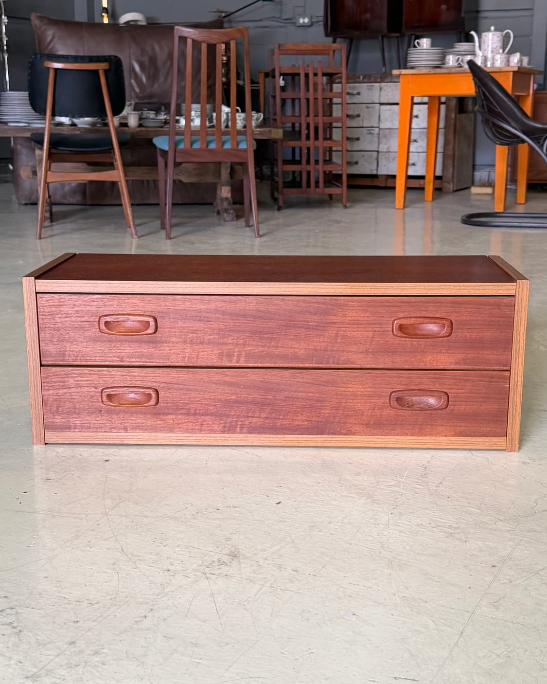 빈티지가구 빈티지 덴마크 티크 2단 서랍장 상품이미지3