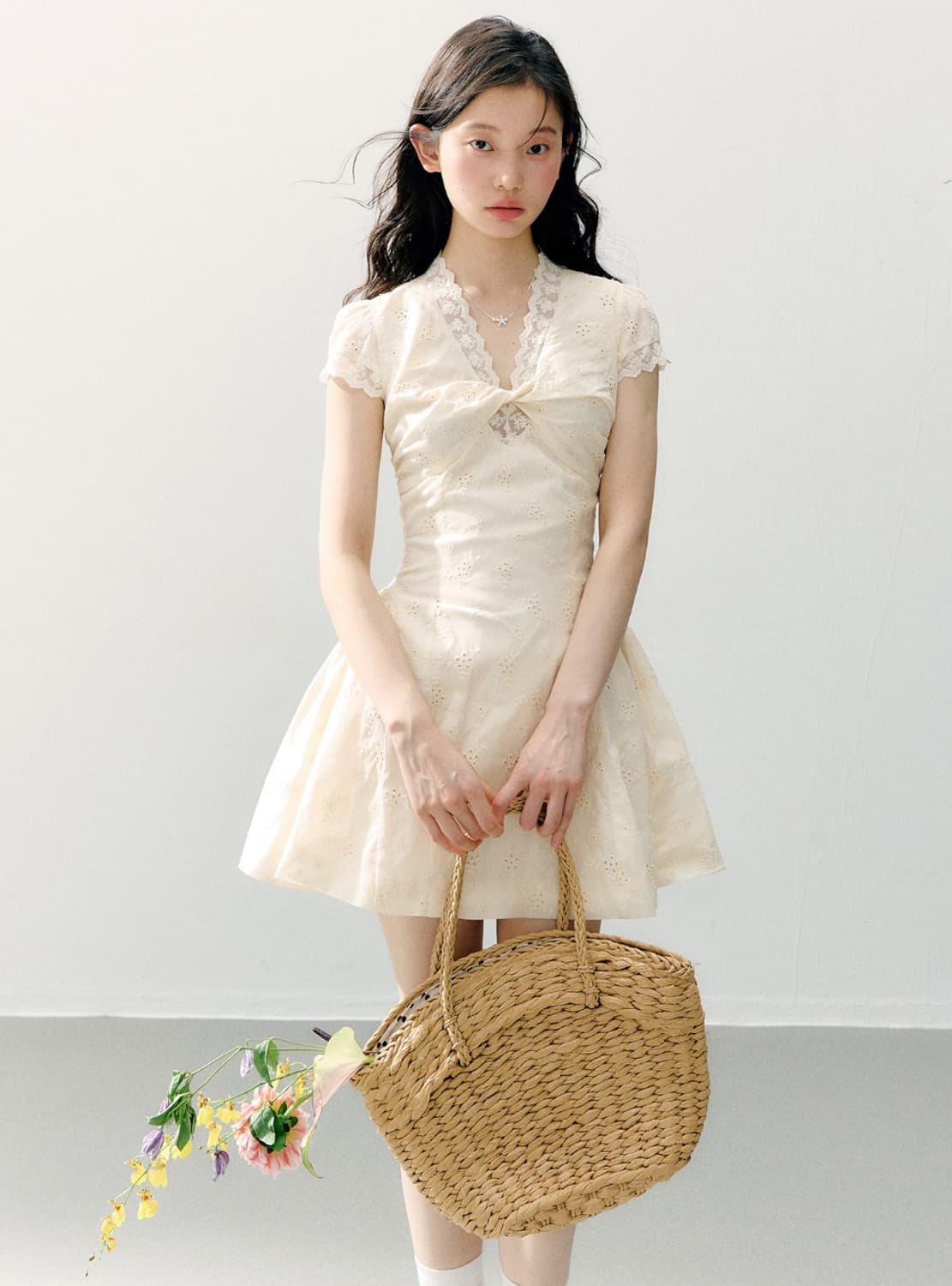 Jasmine Moss Bloom Lace Dress 상품이미지2