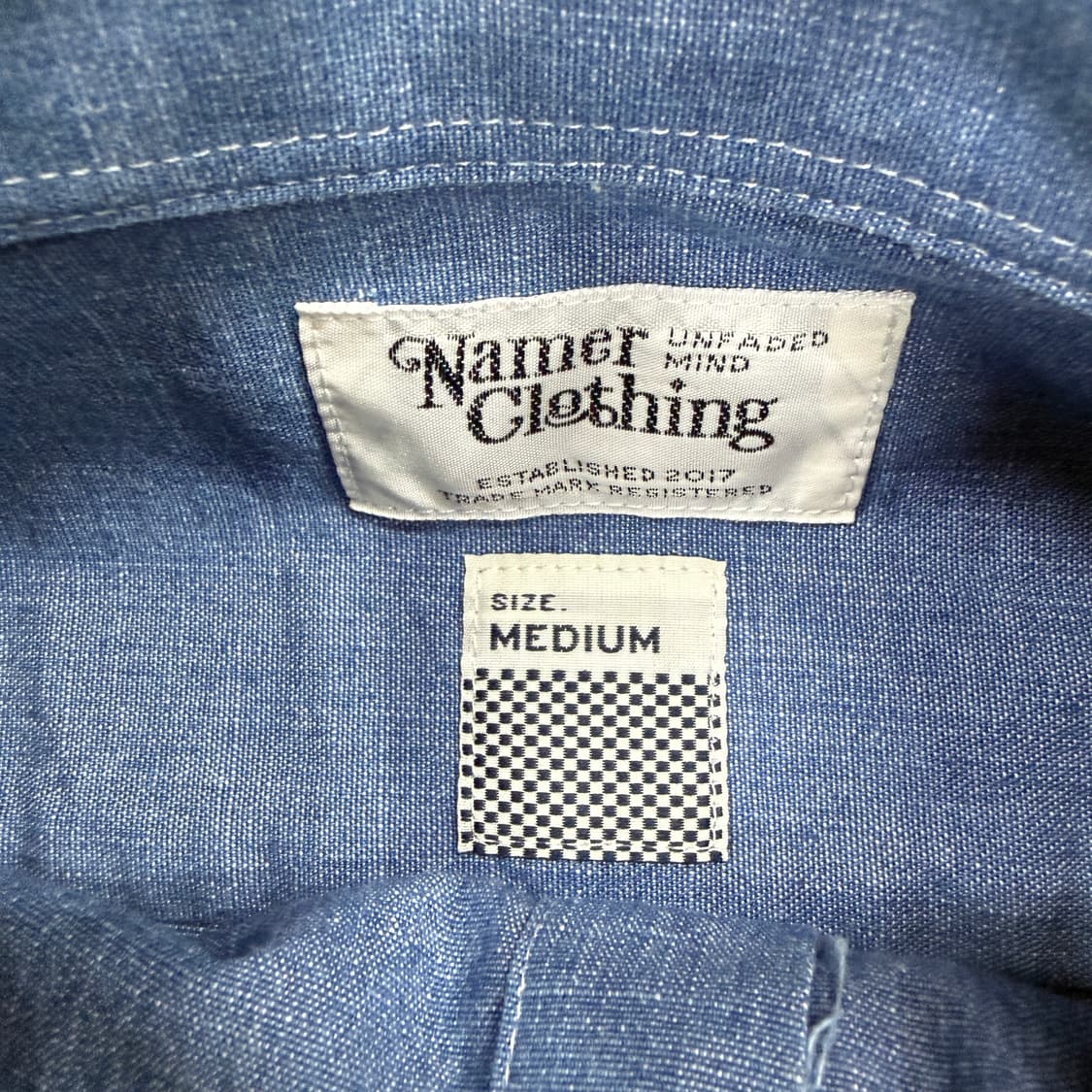 (M)네이머 클로딩  Namer clothing 샴브레이 셔츠 상품이미지2