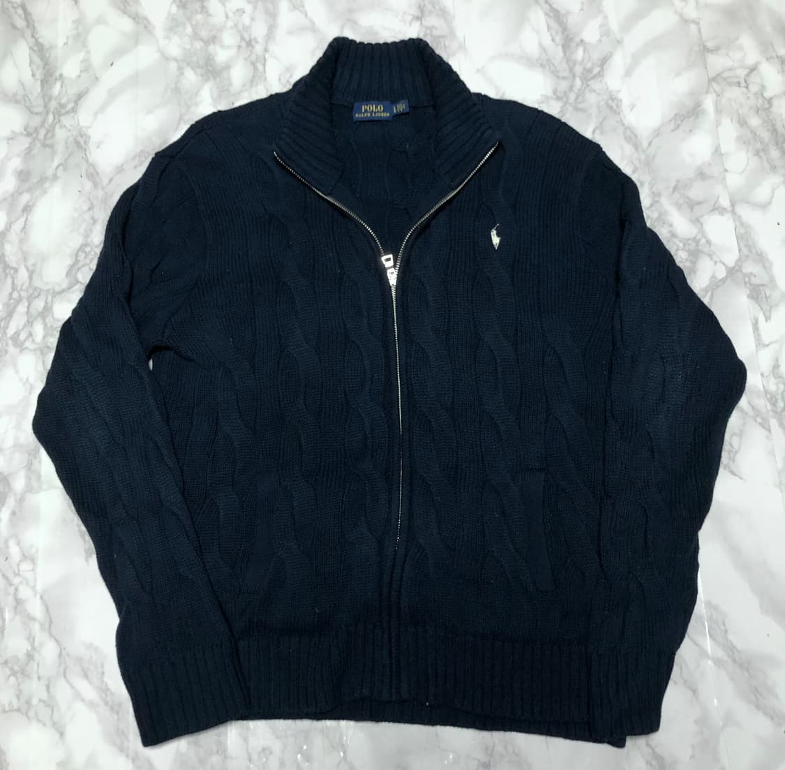 폴로 랄프로렌 꽈배기 니트 가디건 자켓 남성용 상태굿 상품이미지1