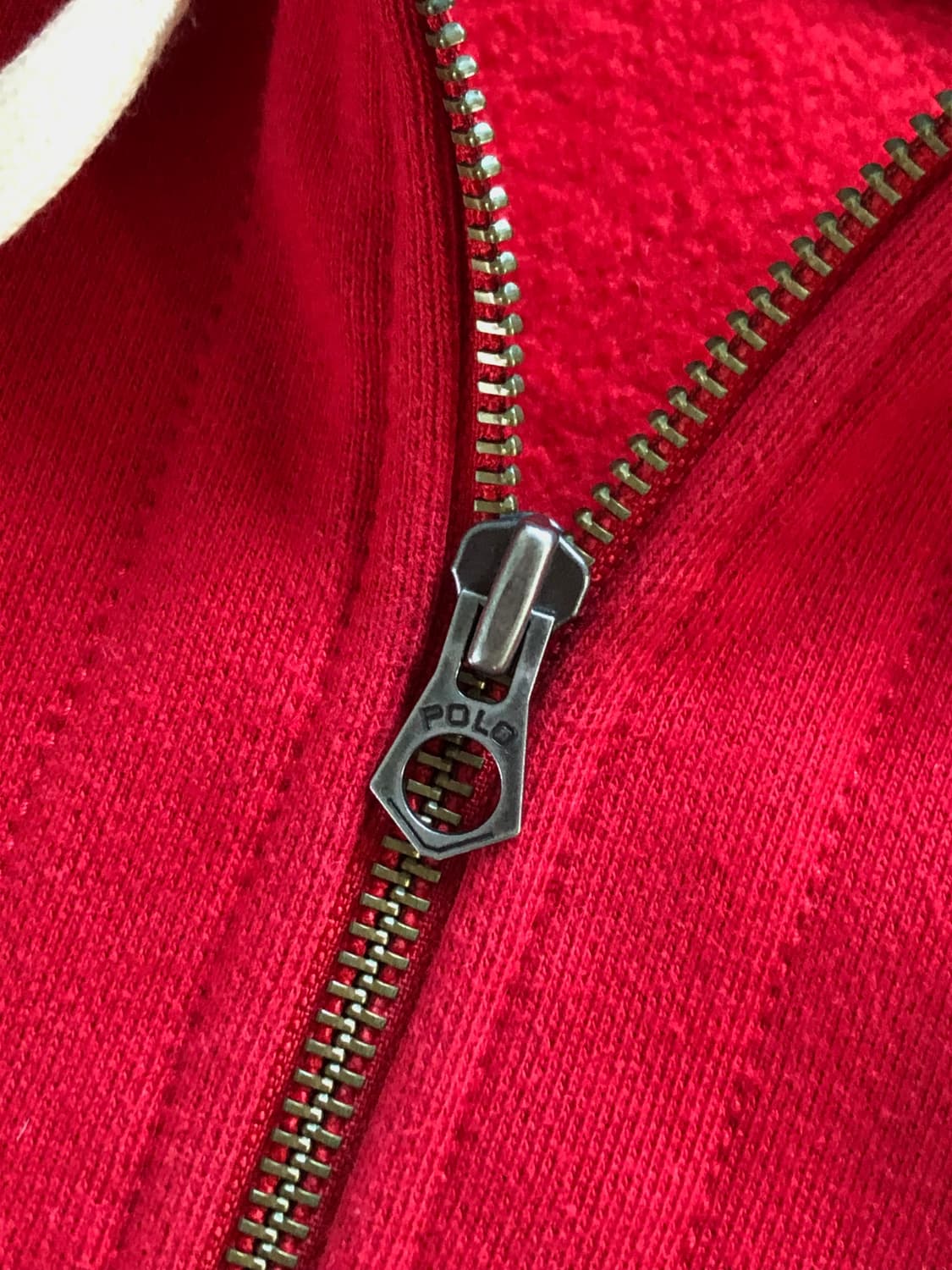 Polo 폴로 랄프로렌 레드 컬러 써멀 후드집업 상품이미지6