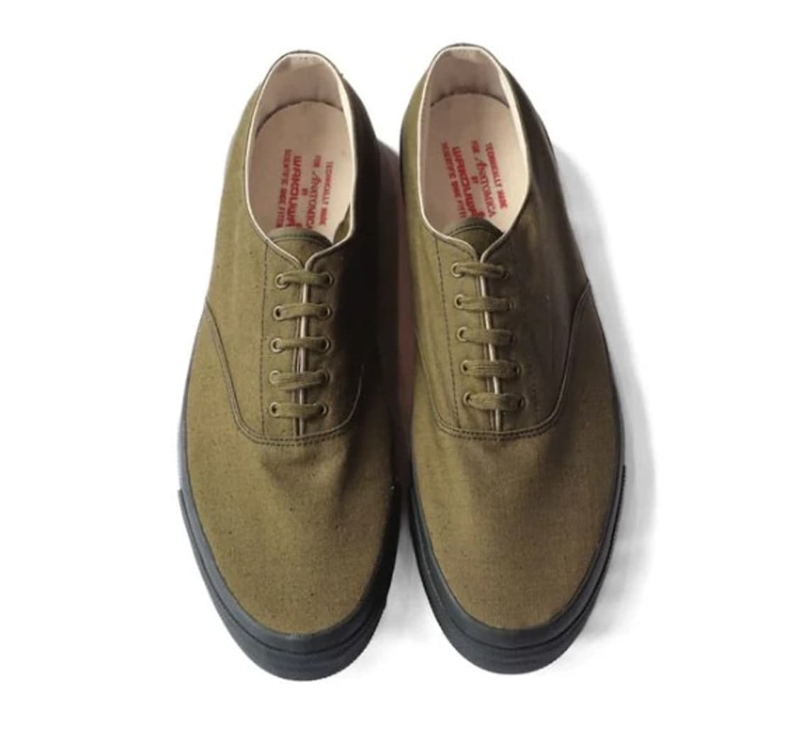 [275] 와쿠와 / 올리브 & 검솔 (1950s 텐트 클로쓰) 상품이미지1