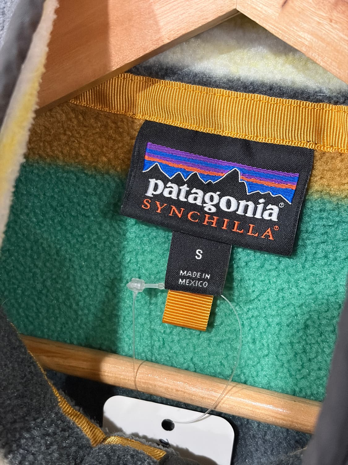 J29 파타고니아 신칠라 스트라이프 스냅티 플리스 S 상품이미지3