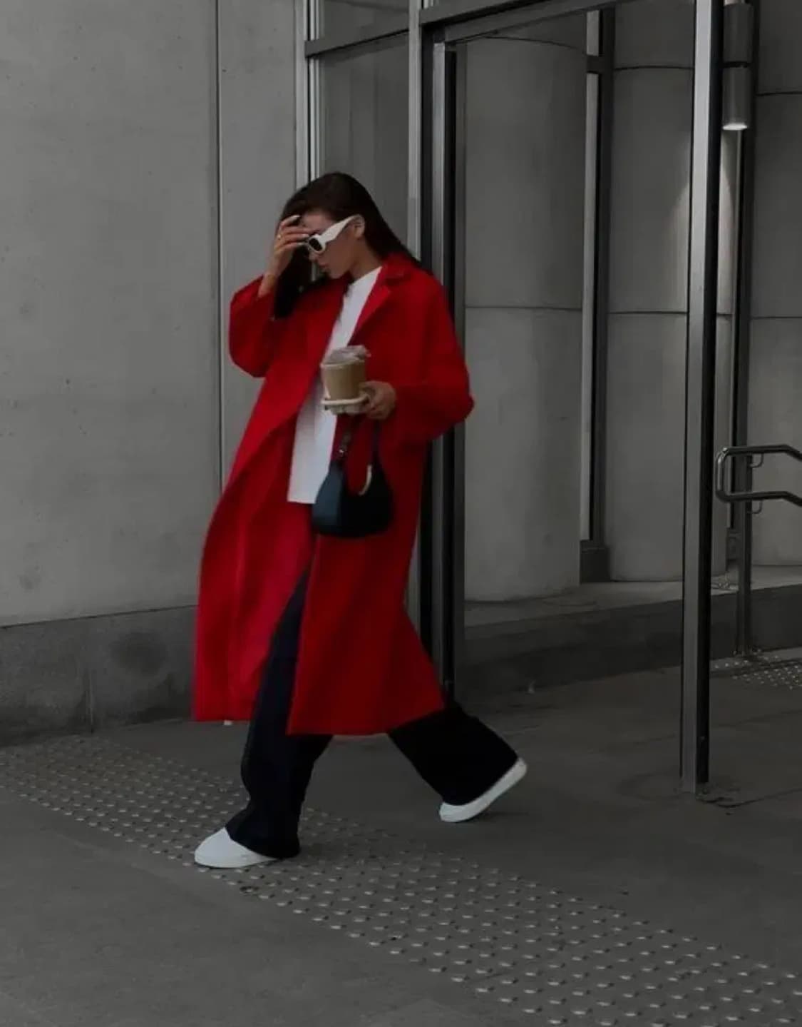 빈티지 울코트_ 레드 울 혼방 코트 (오버핏)드라이완료 상품이미지10