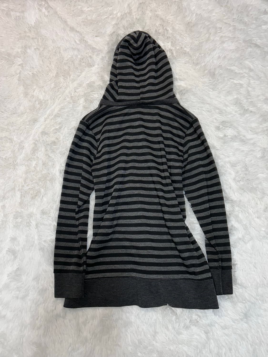 EGOIST y2k punk stripe hoodie 상품이미지3