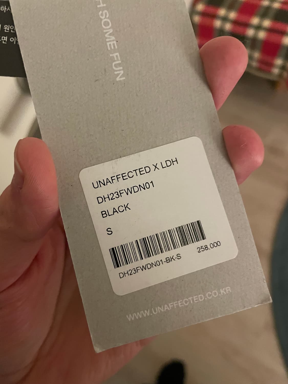 언어펙티드 스터드 블랙 데님 S 상품이미지7