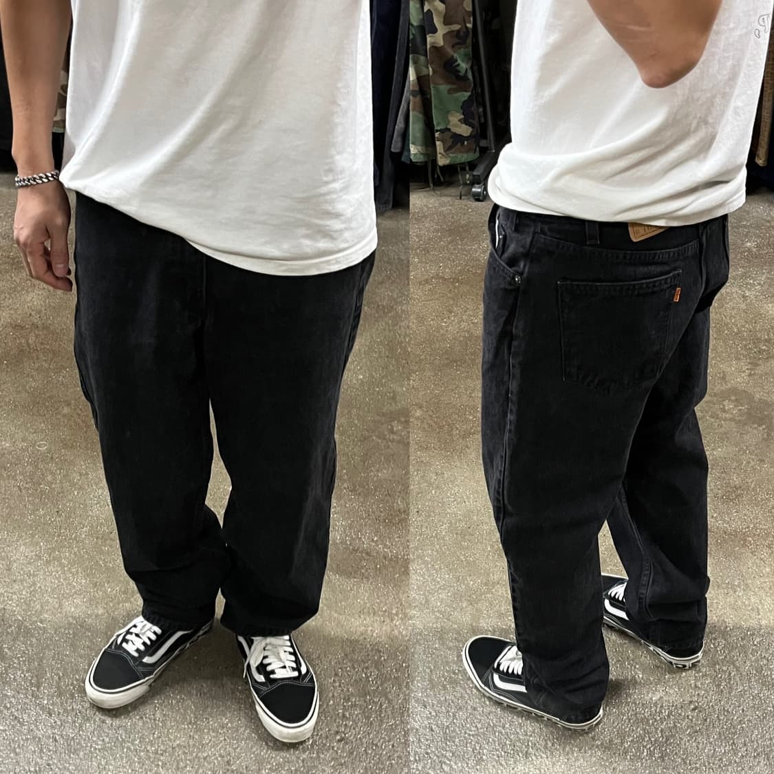 90s USA Levis550 오렌지탭 블랙진 (31“) 상품이미지6