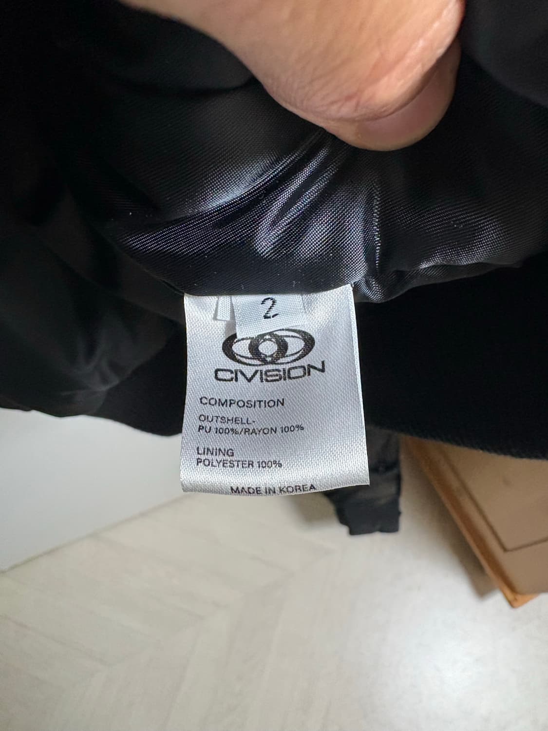 [2] 씨비전 CSC 아티피셜 레더 봄버 자켓 블랙 상품이미지4