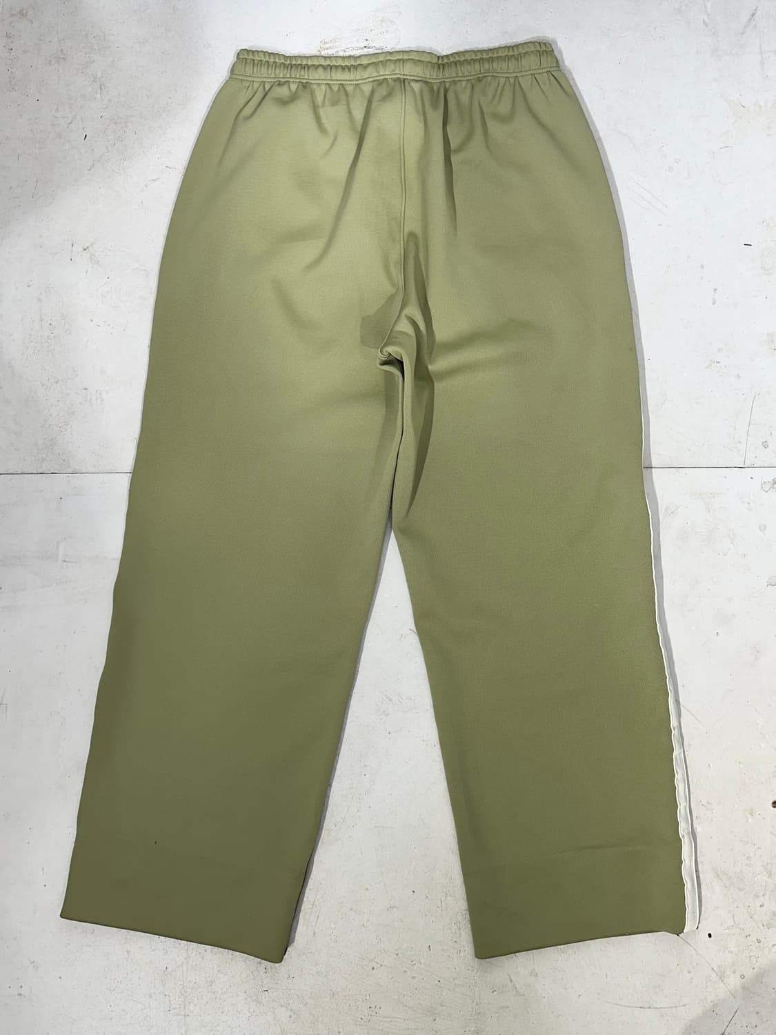 챔피온 카키 화이트 사이드 라인 와이드 추리닝 바지 트레이닝 팬츠 M 상품이미지5