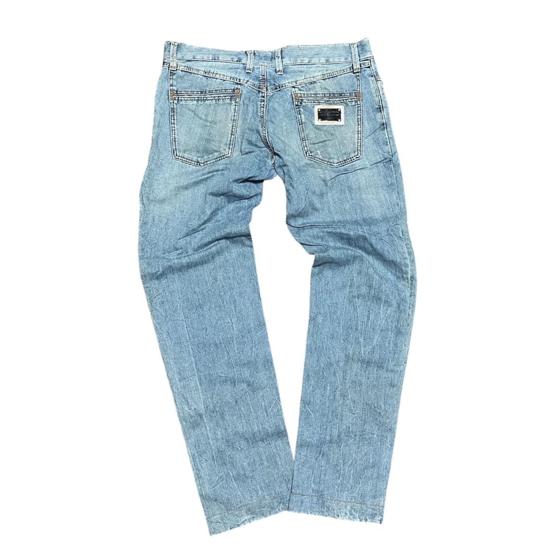 돌체 앤 가바나 [14 Classic] 메탈 플레이트 데님 연청 상품이미지1