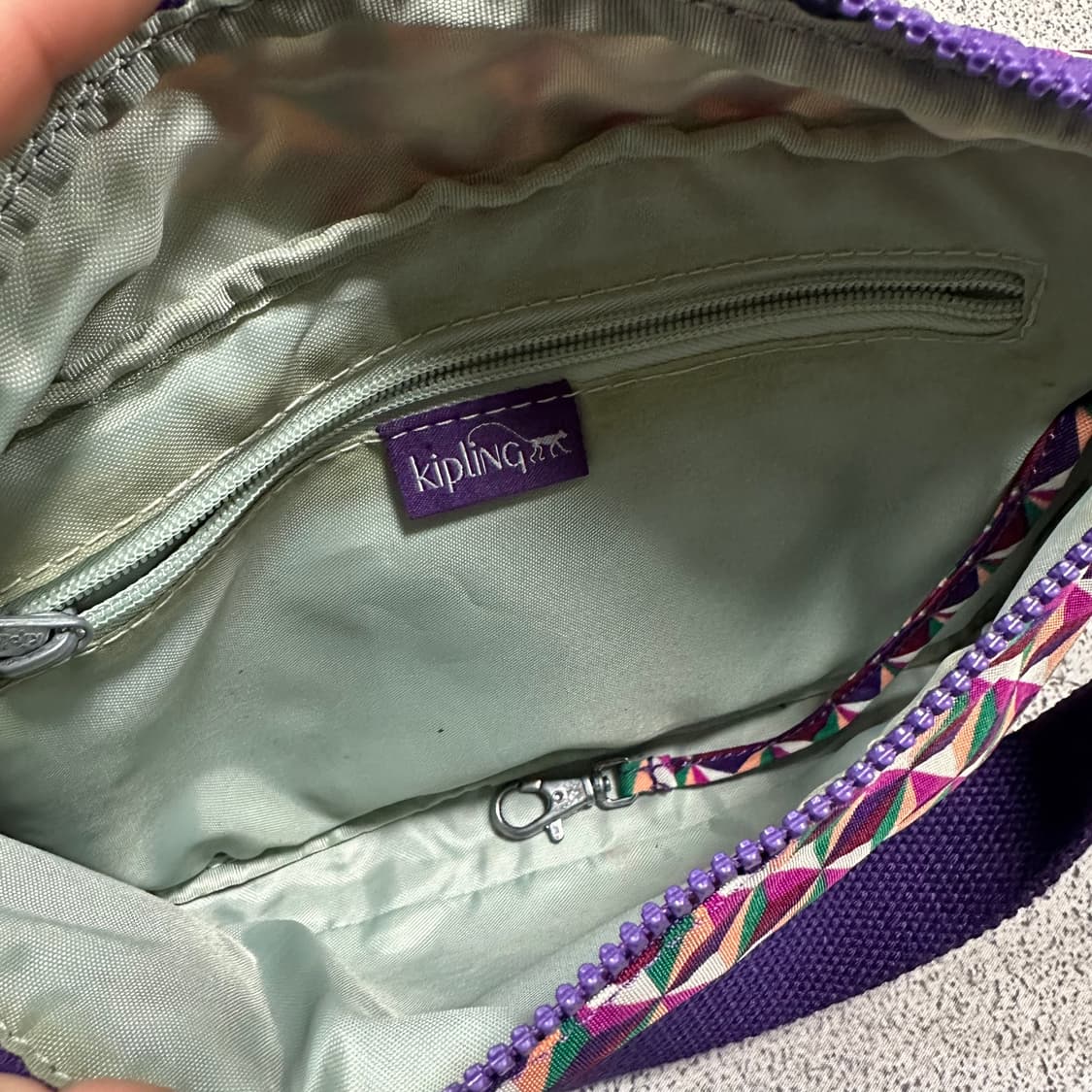 ✨ (바배) 키플링 멀티컬러 기하학패턴 미니 크로스백 상품이미지5