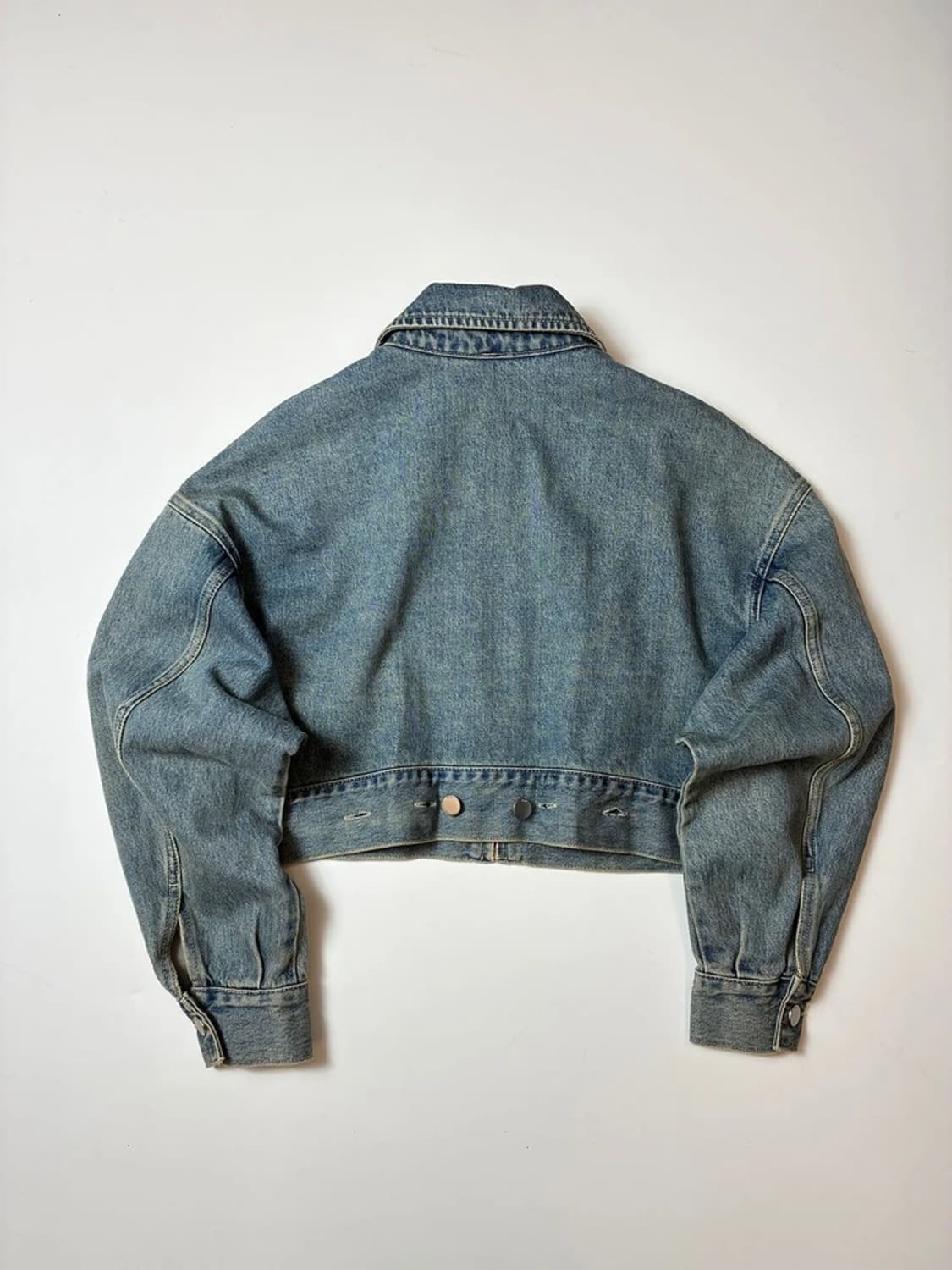 플랙 PLAC 22ss 크롭 오버핏 데님 트러커 자켓 PN8424 상품이미지5