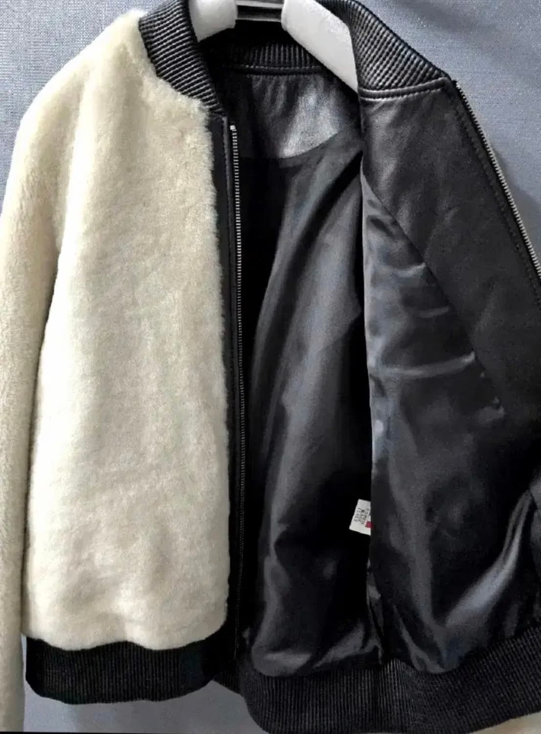 리얼 양털 시어링 봄버자켓 상품이미지5