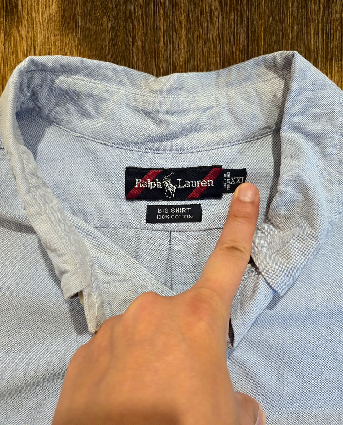 Polo BIG SHIRT 스카이 블루 (폴로 빅셔츠) 상품이미지2