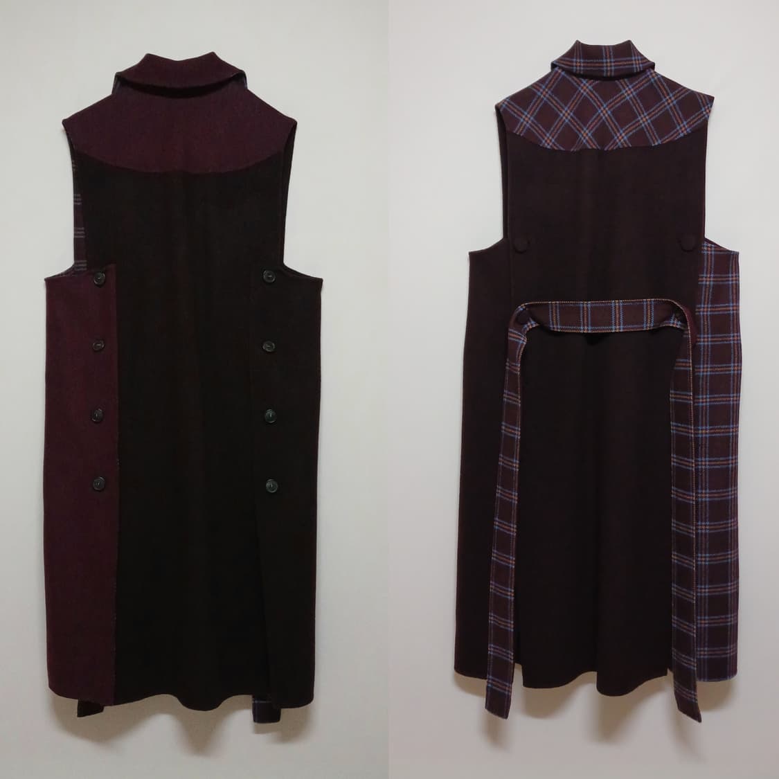 럭키슈에뜨 이태리 리버시블 베스트 롱 코트 상품이미지2