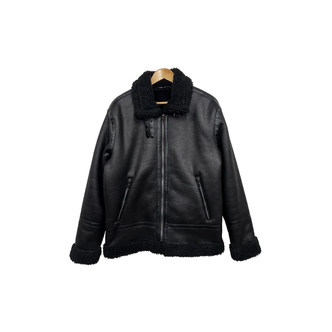 자라 B-3 남성 블랙 무스탕  상품이미지1