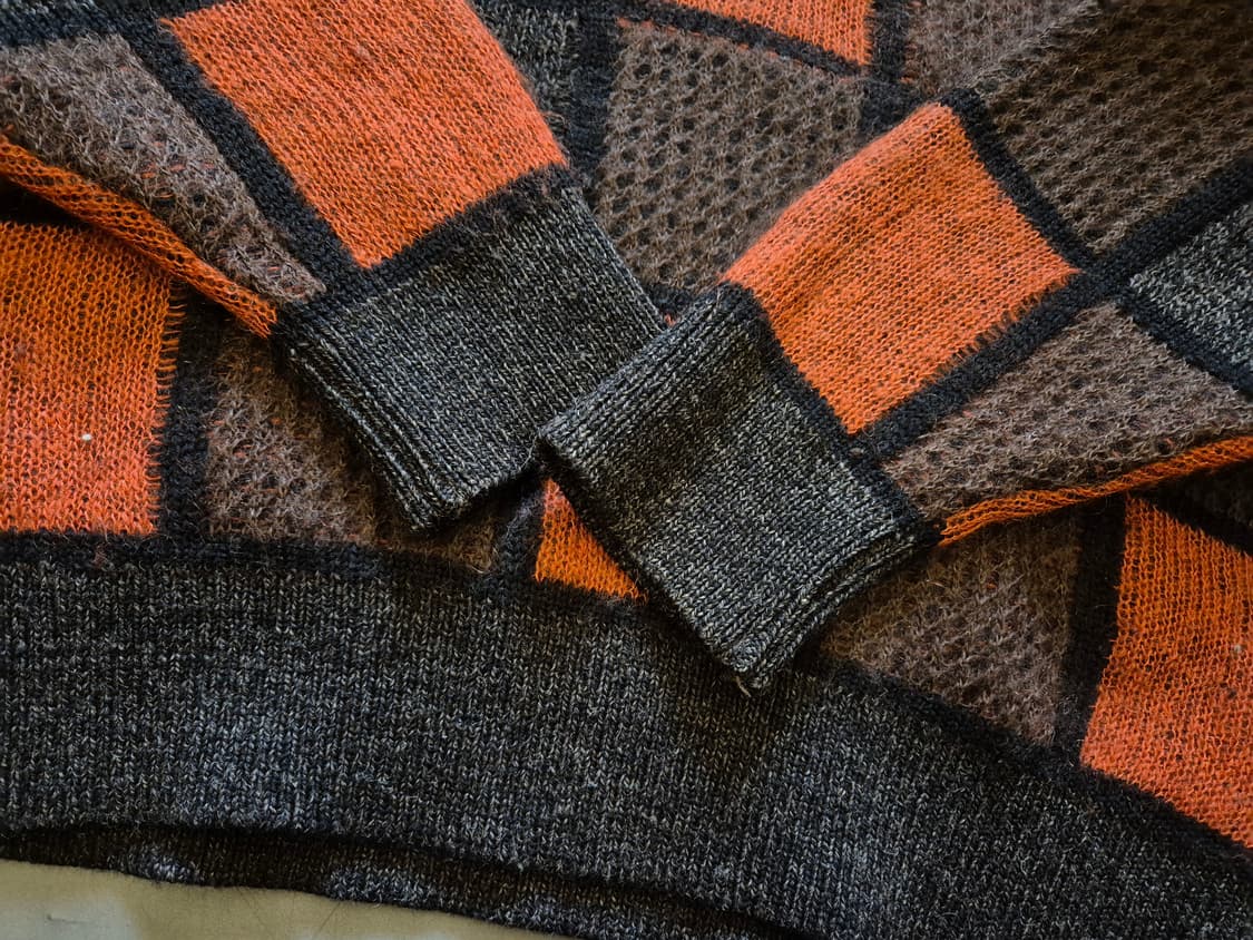 80s isseymiyakemen  mohair collar kint 상품이미지3