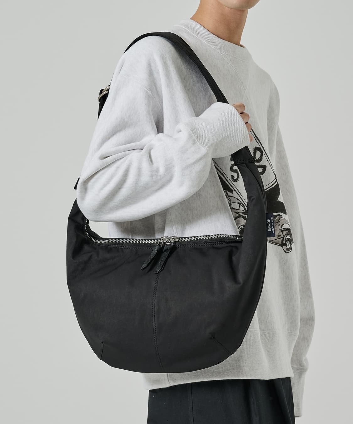 25fw 꼼데가르송 옴므 숄더백 크로스백 블랙 상품이미지1