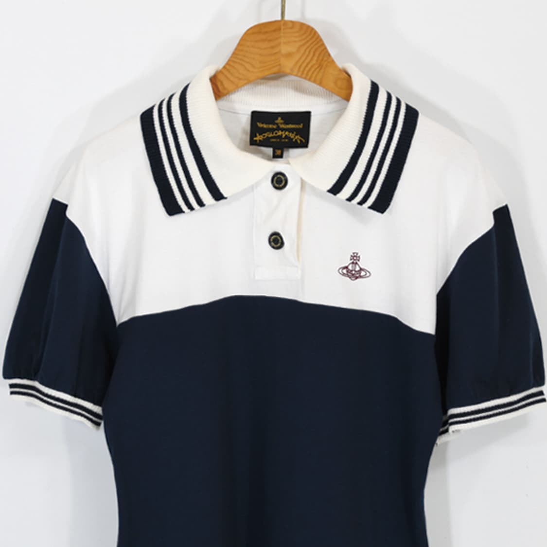 Vivienne Westwood 오보로고배색카라티셔츠 상품이미지4