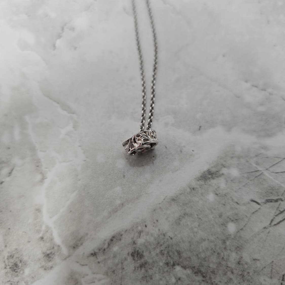 구찌 GG 로고 실버 목걸이 판매 상품이미지4