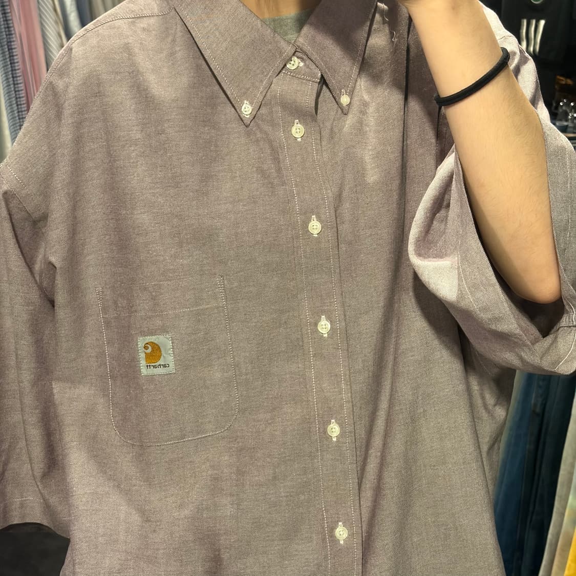 [IM] Carhartt 칼하트 반팔 셔츠 연보라 상품이미지3