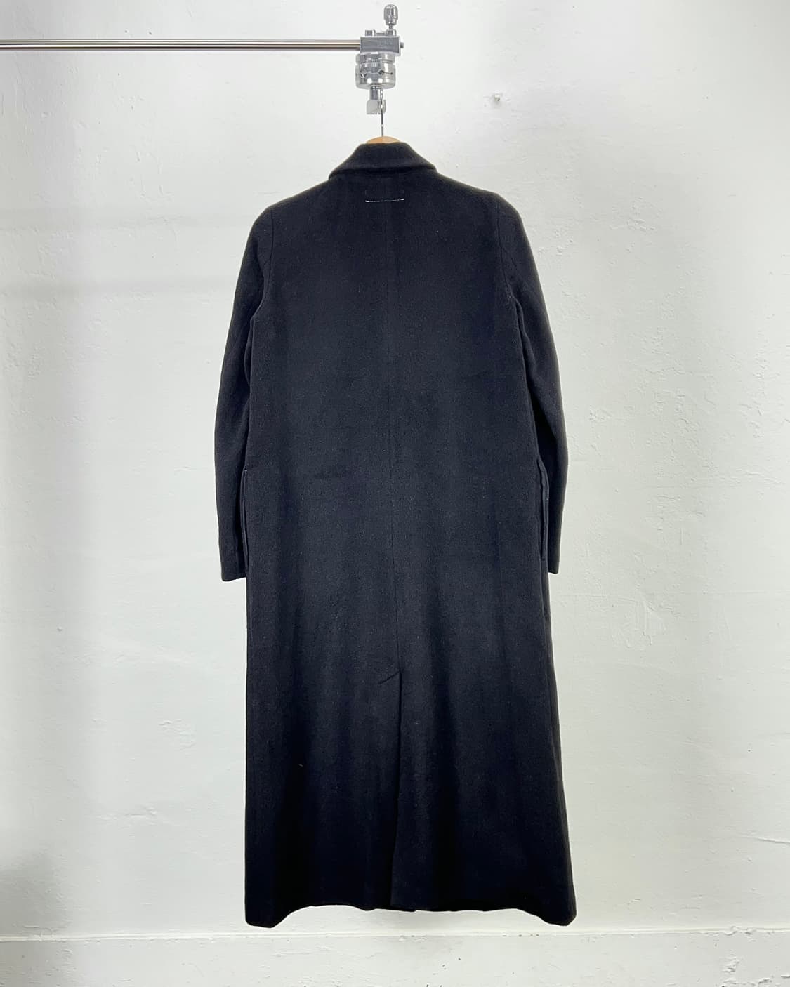 mm6 메종 마르지엘라 블랙 플랩 포켓 울 롱 코트 상품이미지6