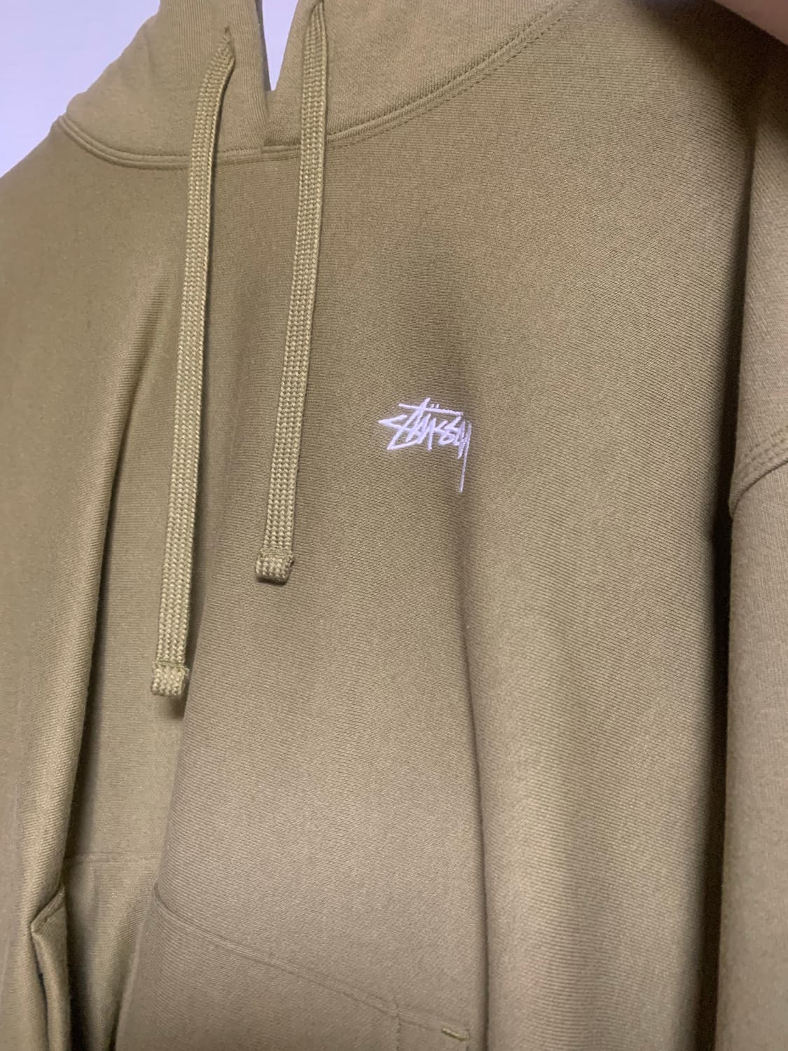 스투시 카키 후드티 상품이미지2