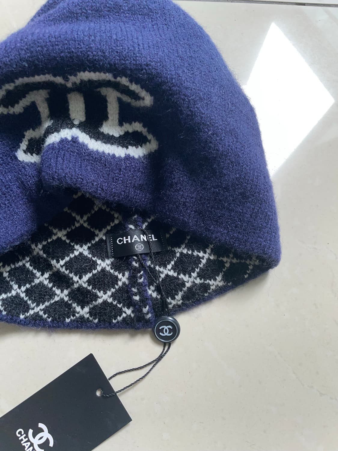 샤넬 니트 벙거지 비니 상품이미지3
