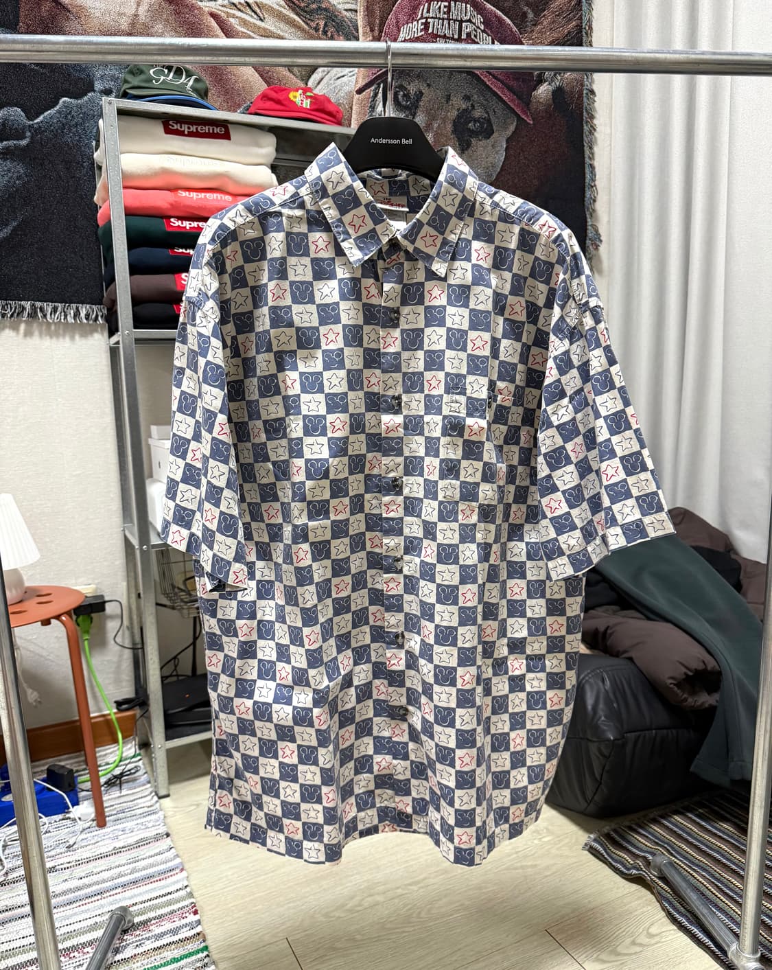 디즈니 체크 셔츠 상품이미지1