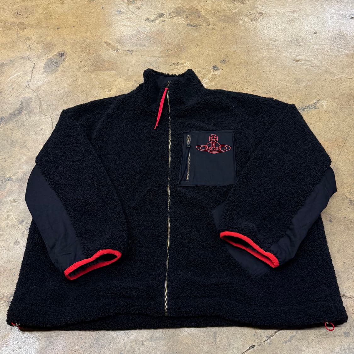 비비안웨스트우드 검빨 블랙 후리스 뽀글이 플리스  상품이미지2