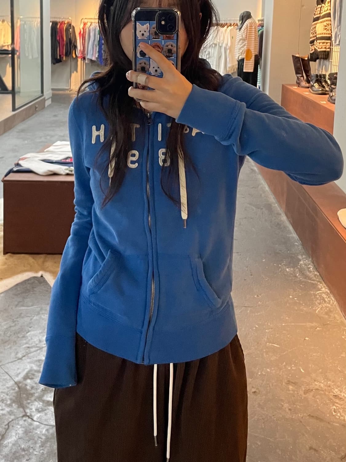 아베크롬비 블루 후드집업 H148 상품이미지1