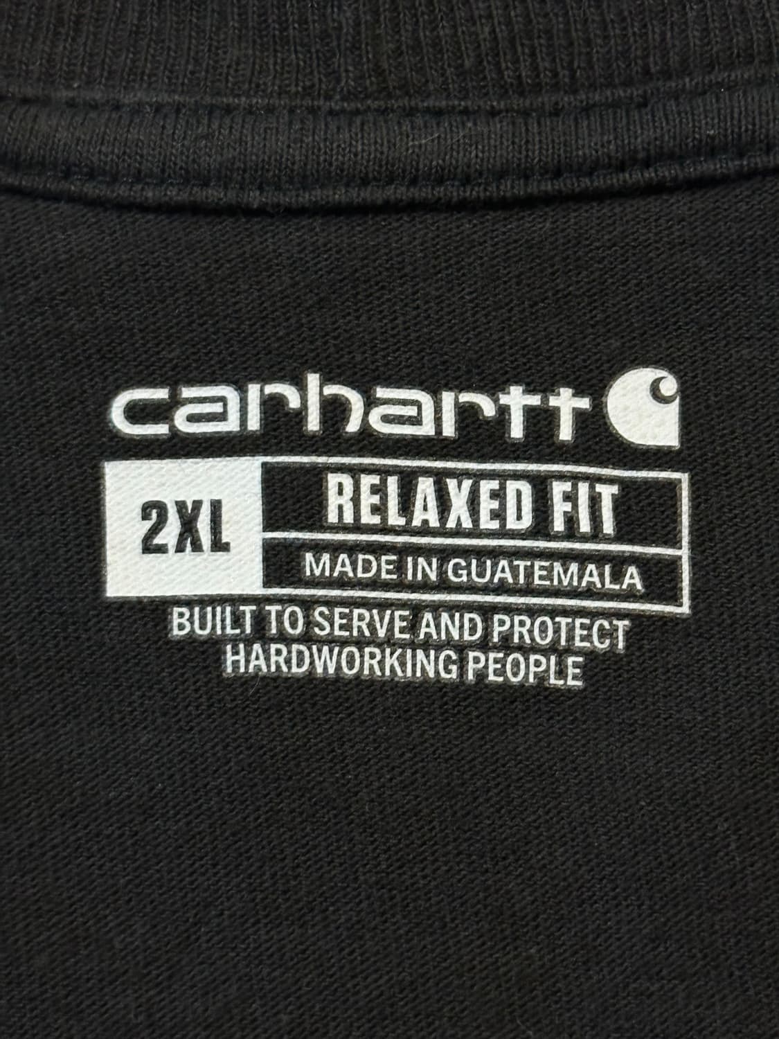 칼하트 CARHARTT 릴렉스핏 빅로고 반팔 티셔츠 블랙 상품이미지6