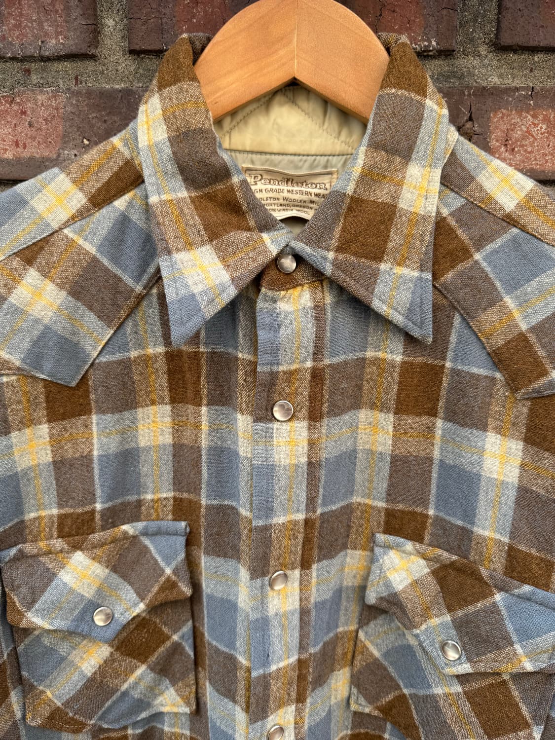 70s Pendleton Westrn Wear Pearl Snap 셔츰 상품이미지3