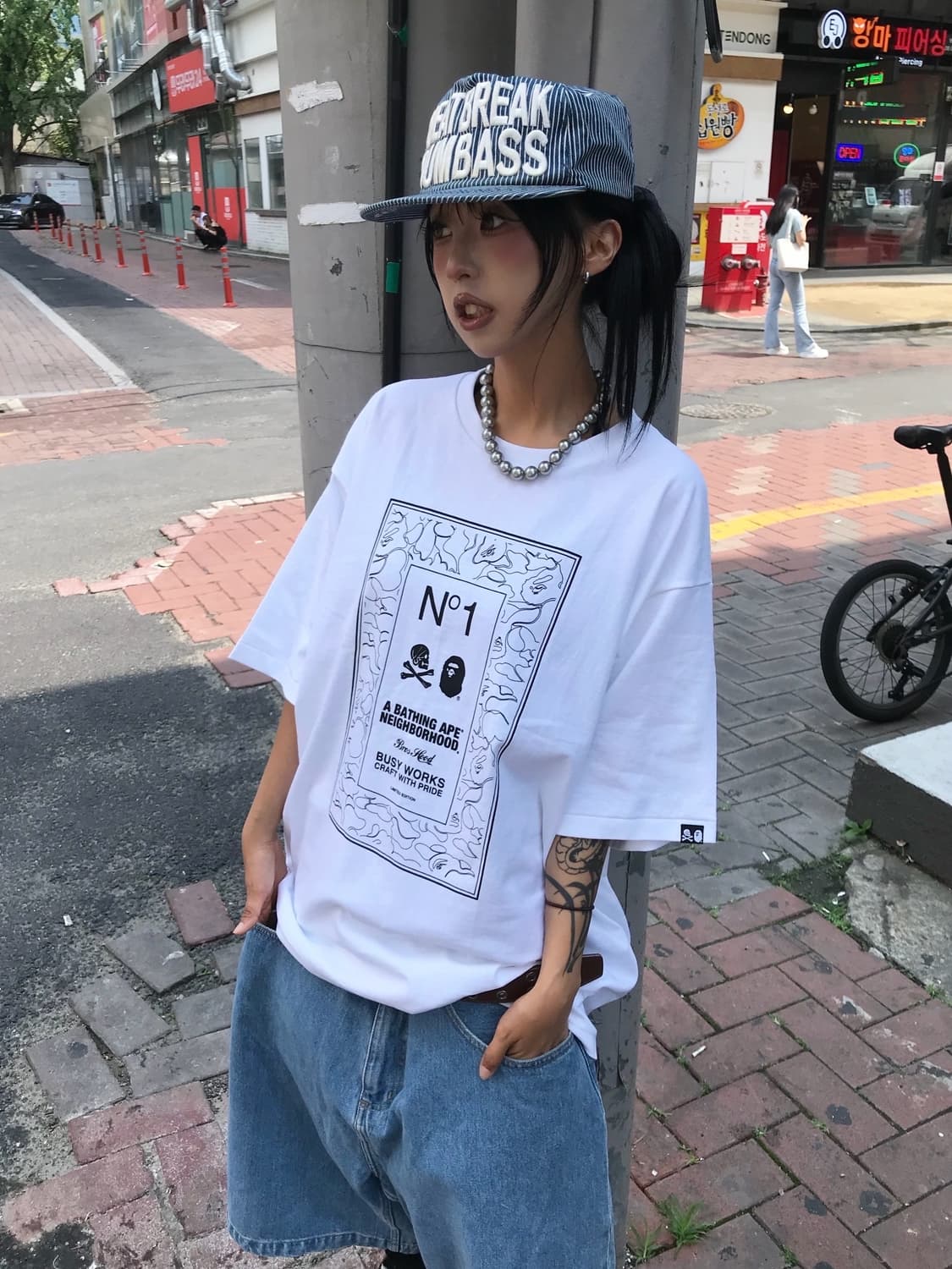 < Bape X Neighborhood Collaboration T-sh 상품이미지2