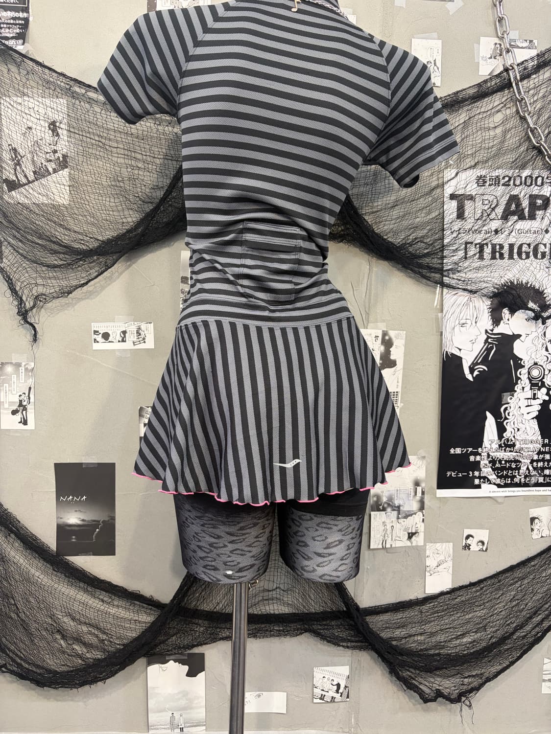 00‘s Onegyaru Stripe mini one-piece 상품이미지10