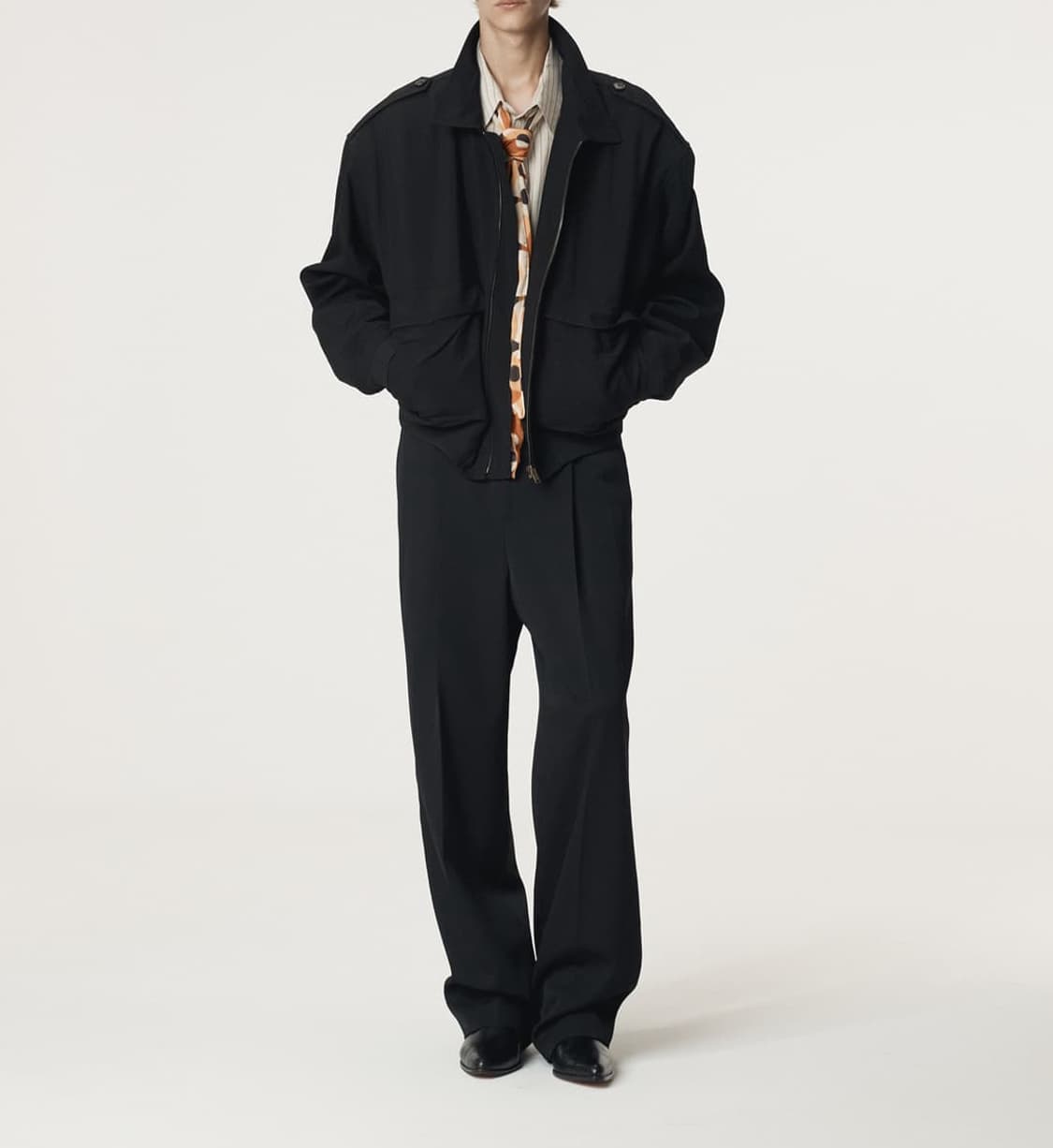 [RECTO/새상품급] 코튼 블루종 / L size 상품이미지3