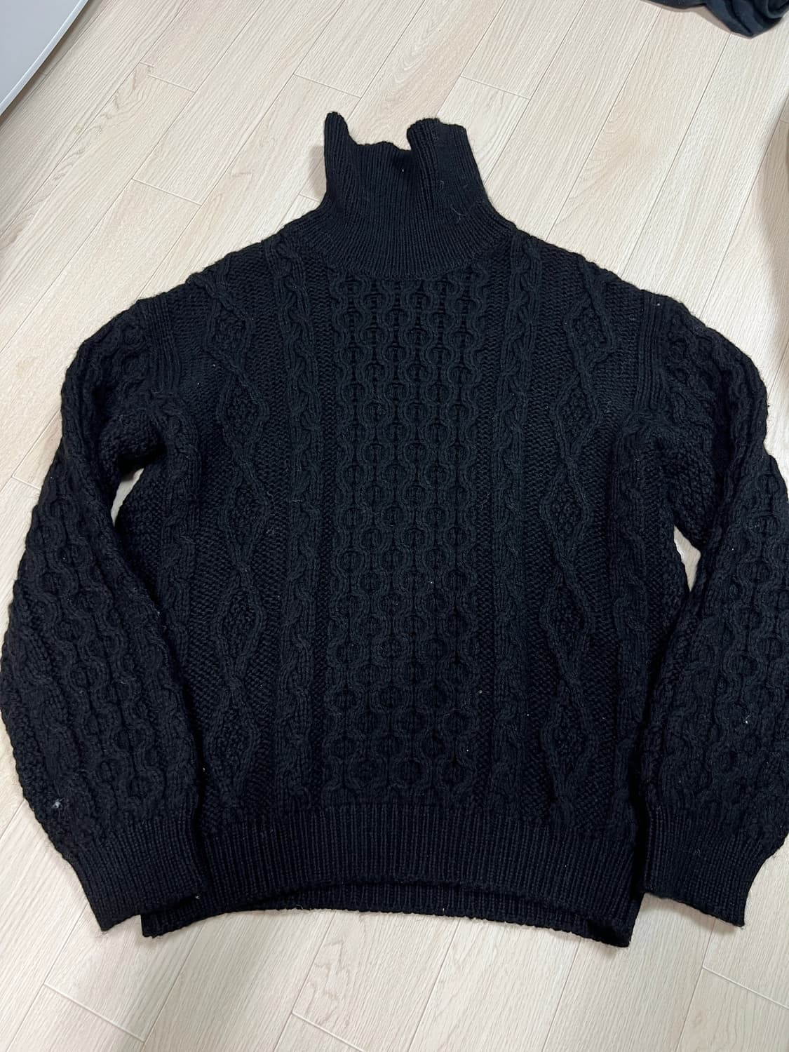 택포3) 케리울른밀즈 퓨어울100 터틀넥 니트 40 상품이미지1